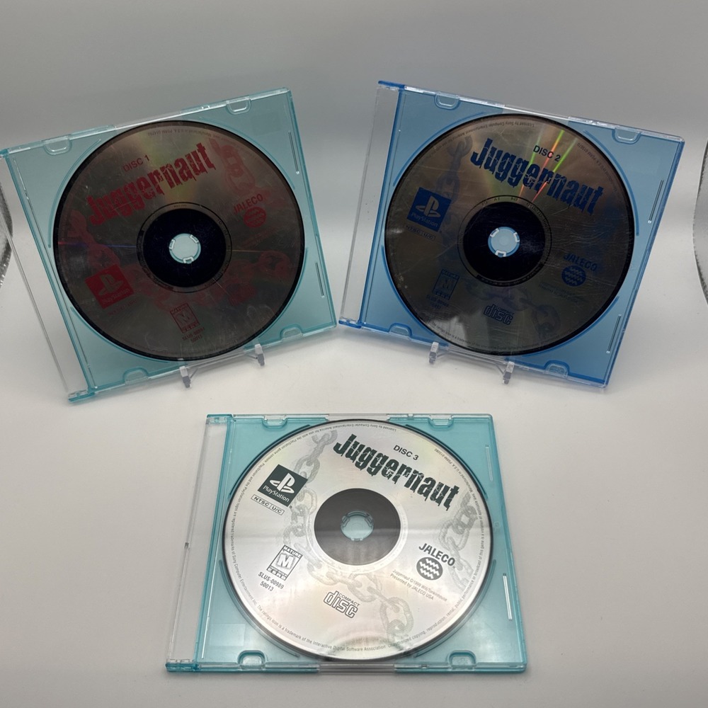 Juggernaut PS1 Horror Game Discs 1-3 Complete (READ DESCRIPTION)